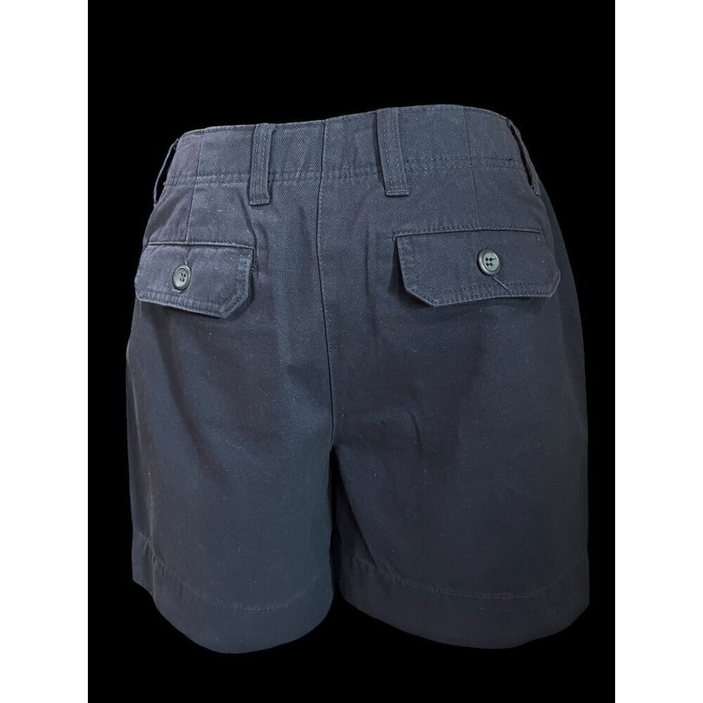 Katherine FIT CHARTER CLUB Shorts Womens, 8, Navy Button Closure Back Pockets RE - Picture 5 of 6